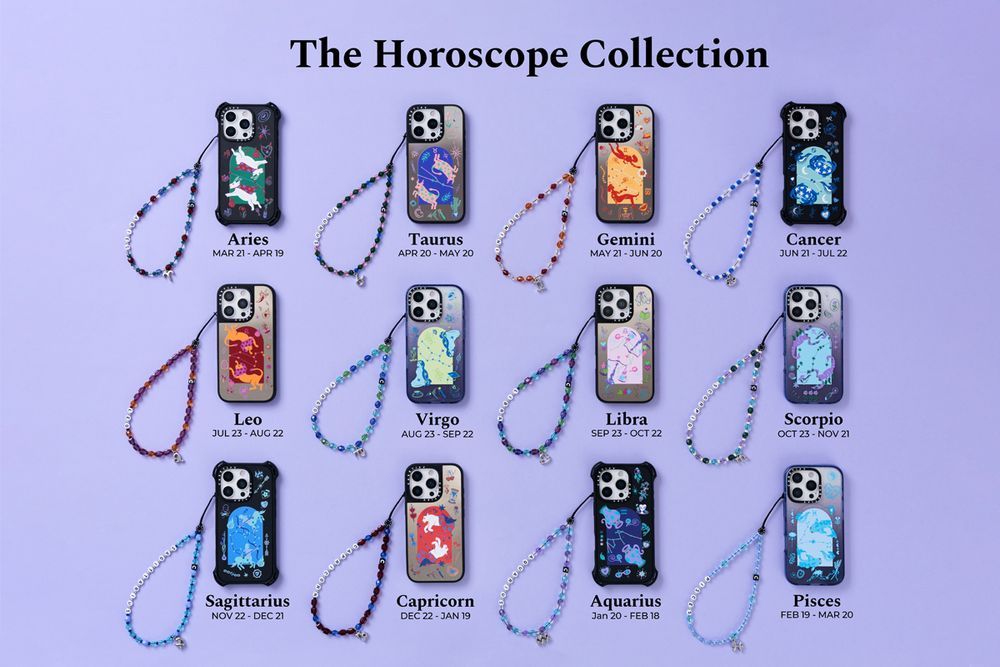 七月水逆來了！CASETiFY「12星座招好運大法」原來手機掛鍊選「月亮星座」可以擋水逆！？-3