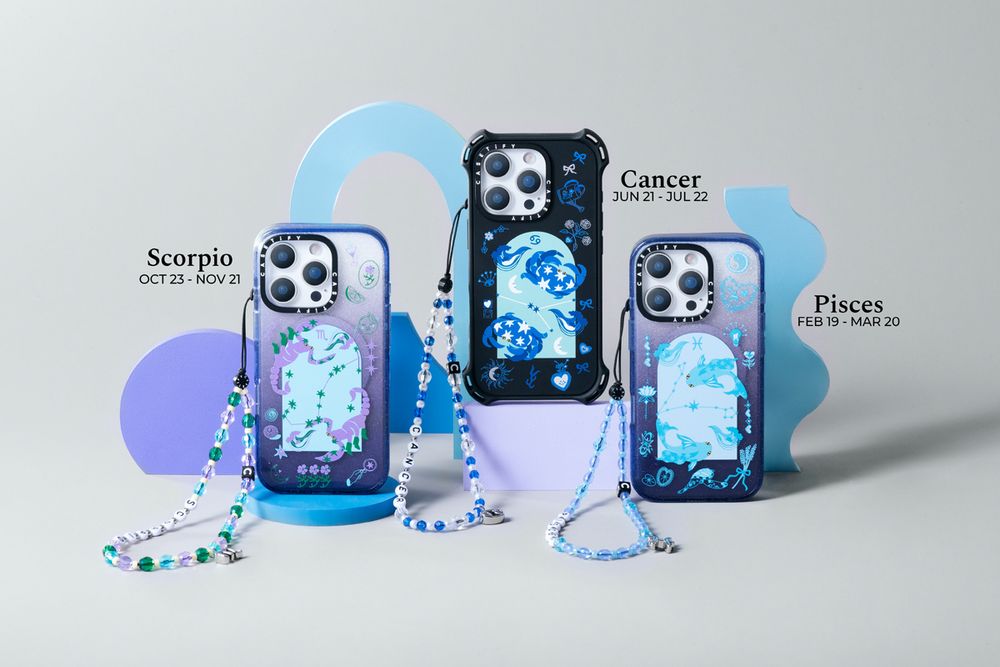 七月水逆來了！CASETiFY「12星座招好運大法」原來手機掛鍊選「月亮星座」可以擋水逆！？-4
