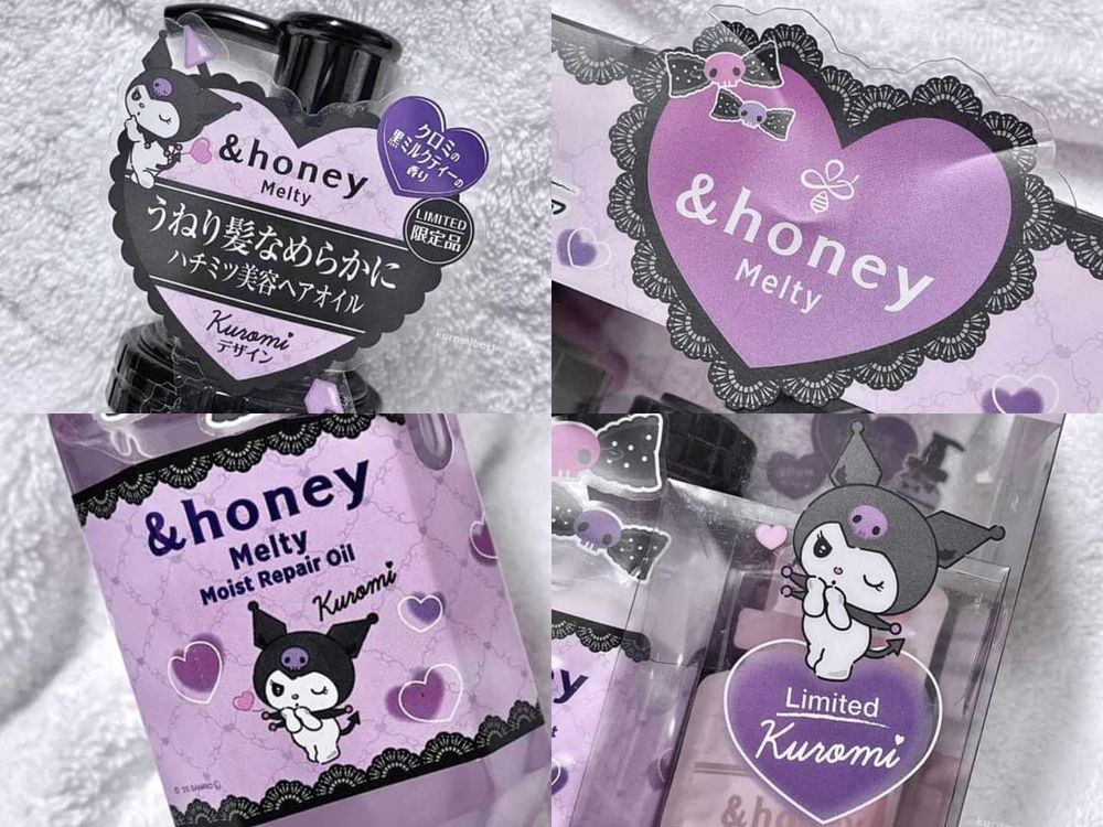 &honey三麗鷗最強聯名！洗護髮品、卸妝膏換上庫洛米限定包裝、特調專屬紅茶牛奶香氣，瓶身愛心小細節太可愛！-15