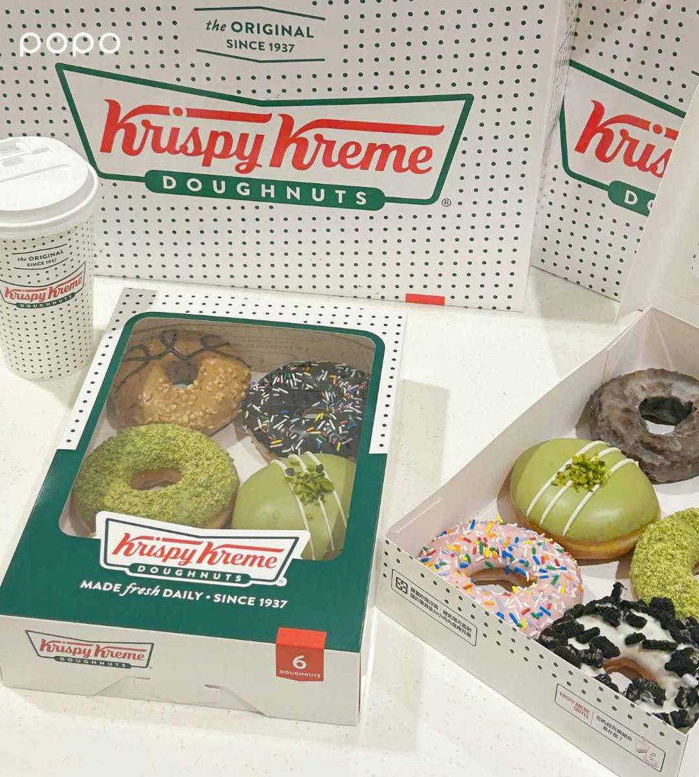 社群爆紅Krispy Kreme開心果甜甜圈台灣也買得到！爆餡開心果太療癒、還有獨家「雪點開心果」要吃！-2