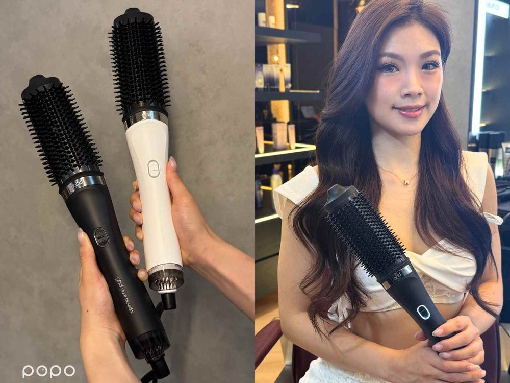 2025最強多功能造型器上市！ghd首款「二合一捲髮梳吹風機」從濕到乾到造型、零熱傷害＋零毛燥，豐盈蓬鬆光澤度拉滿！-12