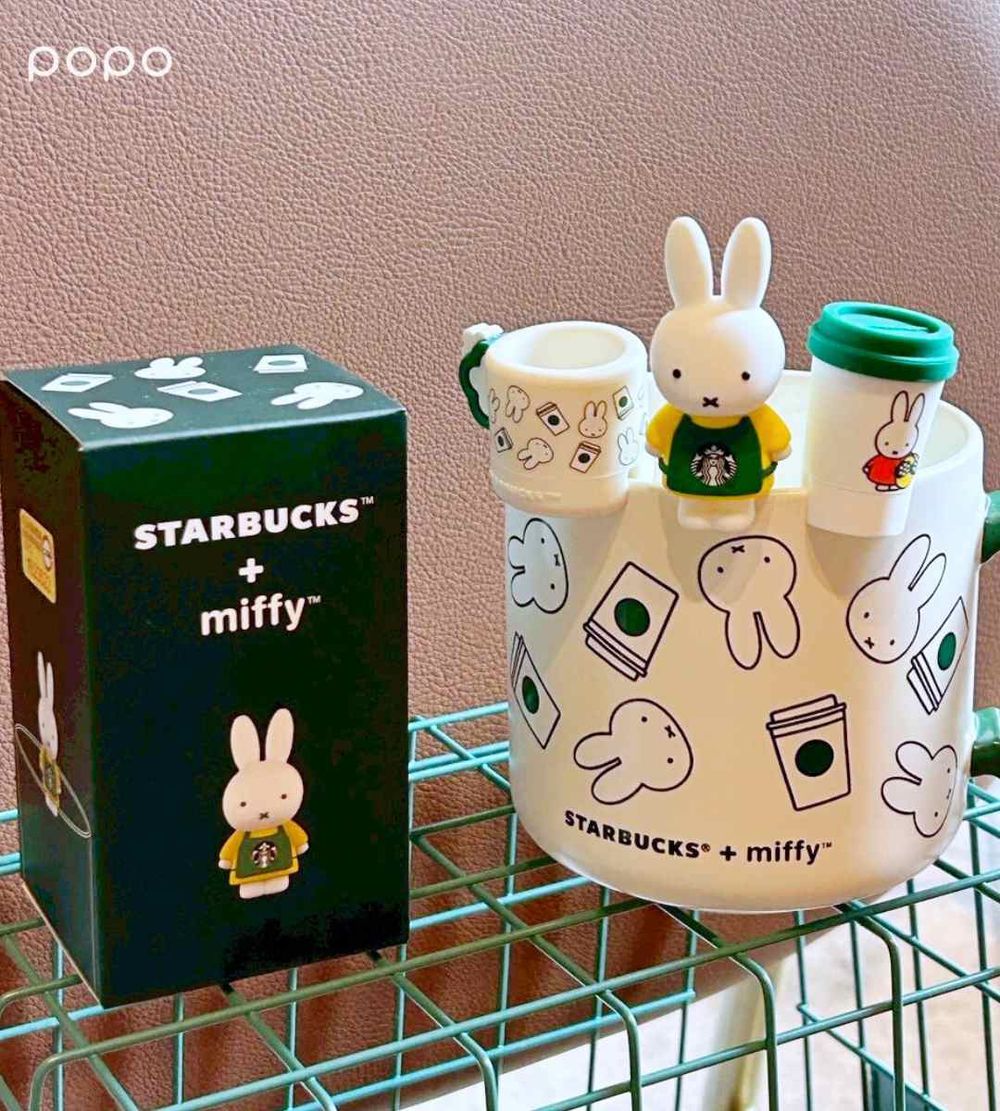 星巴克超可愛「米飛兔杯緣子」免費送！店員米飛兔、馬克杯三種造型全都欠收藏，獲得方式看這邊！-5