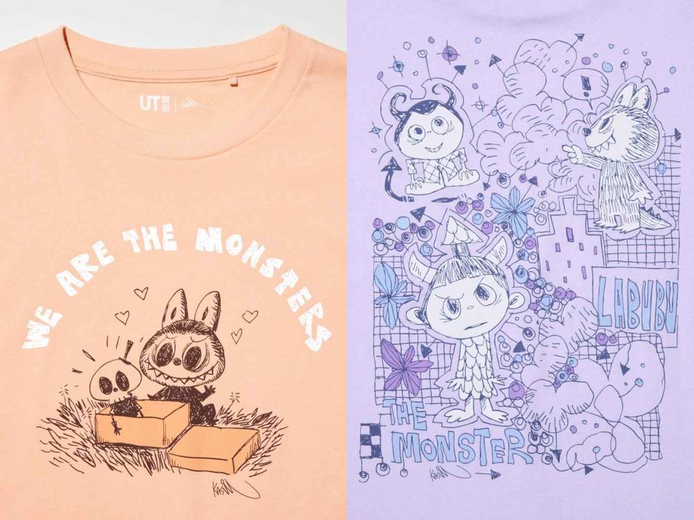盲盒買不到沒關係！UNIQLO和Labubu拉布布聯名了？！UT系列、開賣時間曝光！-9