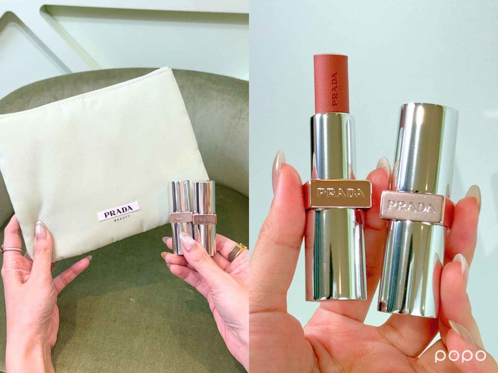 PRADA Beauty首款爆光精品唇膏上市，「原生稜光水唇膏」最美冷淡系水光妝效，展現細膩高級光、低飽和粉唇天花板！-3