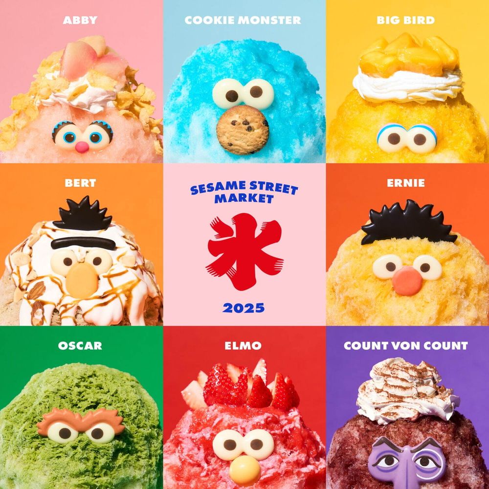 2025夏季限定「芝麻街刨冰」可愛開賣！Q翻「ELMO草莓煉乳&大鳥芒果優格刨冰」日妞都搶打卡！-10