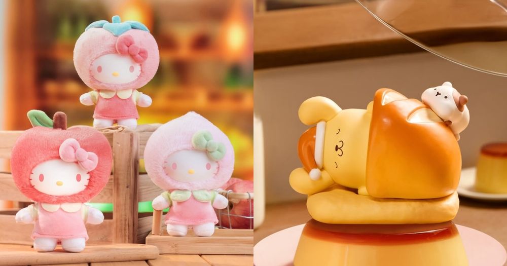 MINISO三麗鷗聯名太好買！「水果系列變裝Hello Kitty玩偶、烤麵包布丁狗公仔」全都Q翻天！-1