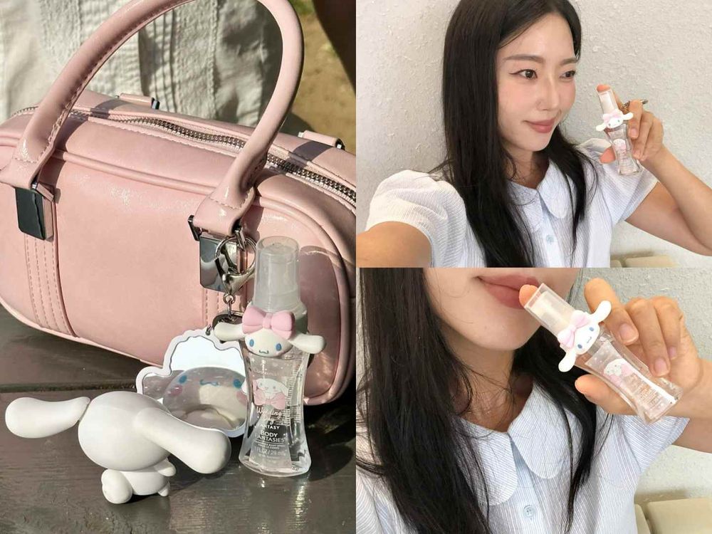 韓國OLIVE YOUNG人氣香氛聯名三麗鷗！大耳狗化身寶寶偽體香，迷你噴霧套上喜拿吊飾太可愛！-11