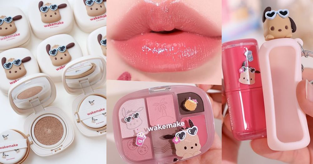 OLIVE YOUNG三麗鷗限量美妝！Wakemake「烤焦帕恰狗」彩妝聯名，霧光氣墊粉餅、唇釉吊飾...超萌上市！-1