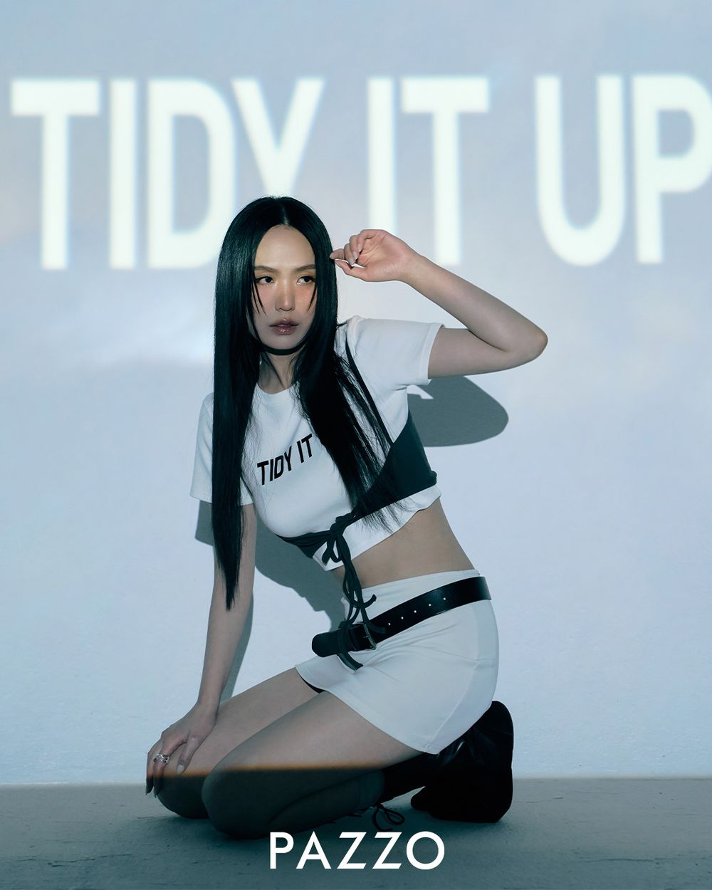 PAZZO最新聯名有光芒！歌后孫盛希聯手打造、同款「BRA TOP、長腿褲」通通百元價！-2