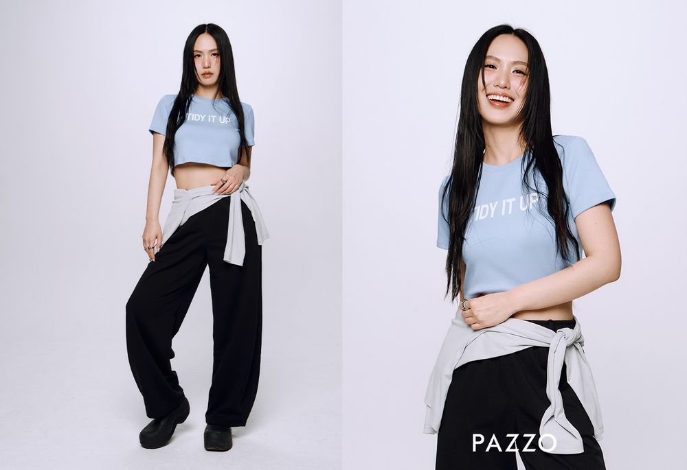 PAZZO最新聯名有光芒！歌后孫盛希聯手打造、同款「BRA TOP、長腿褲」通通百元價！-5