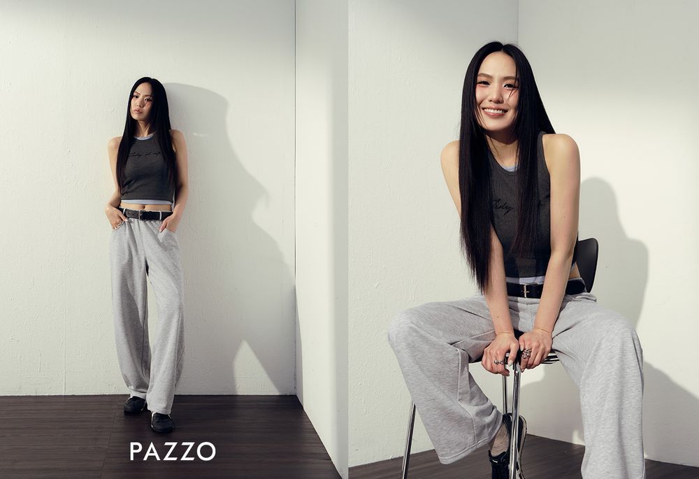 PAZZO最新聯名有光芒！歌后孫盛希聯手打造、同款「BRA TOP、長腿褲」通通百元價！-4