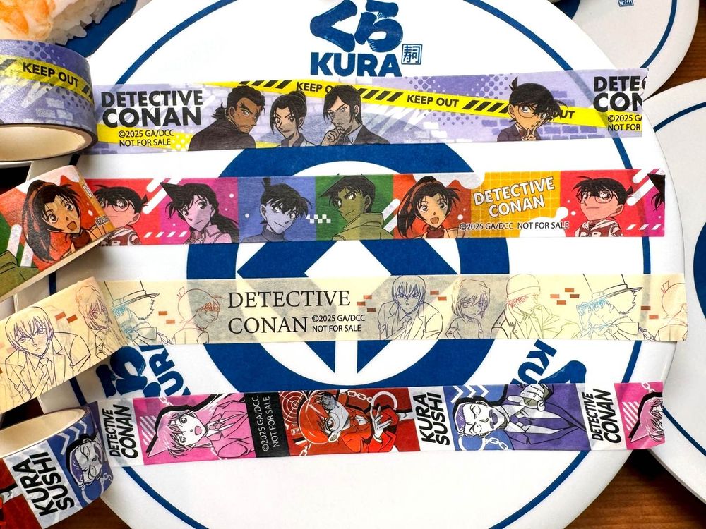 藏壽司又跟《名偵探柯南》聯名了！Q版「服部平次徽章、毛利小五郎吊飾、紙膠帶」20款扭蛋全都想要！-1