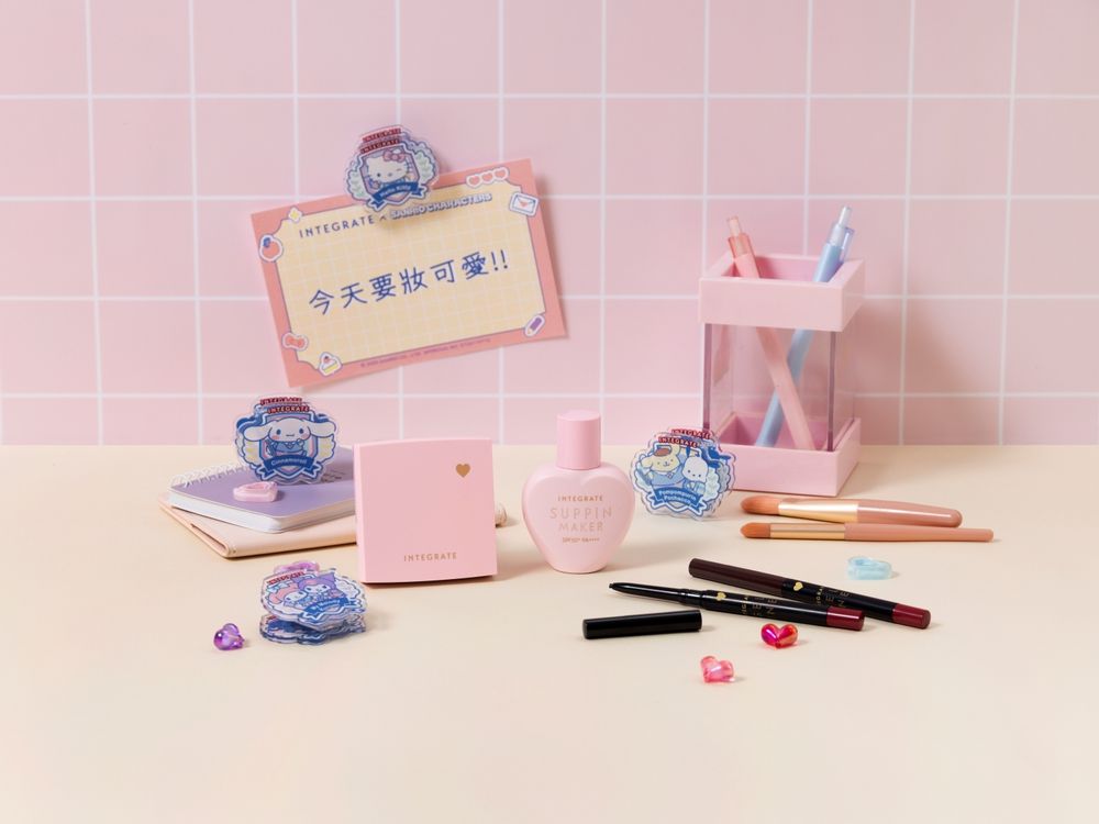 INTEGRATE三麗鷗最少女心聯名！庫洛米、大耳狗化身妝容糾察隊，買「櫻花美肌乳、蜜粉餅」送超萌聯名磁鐵夾！-4