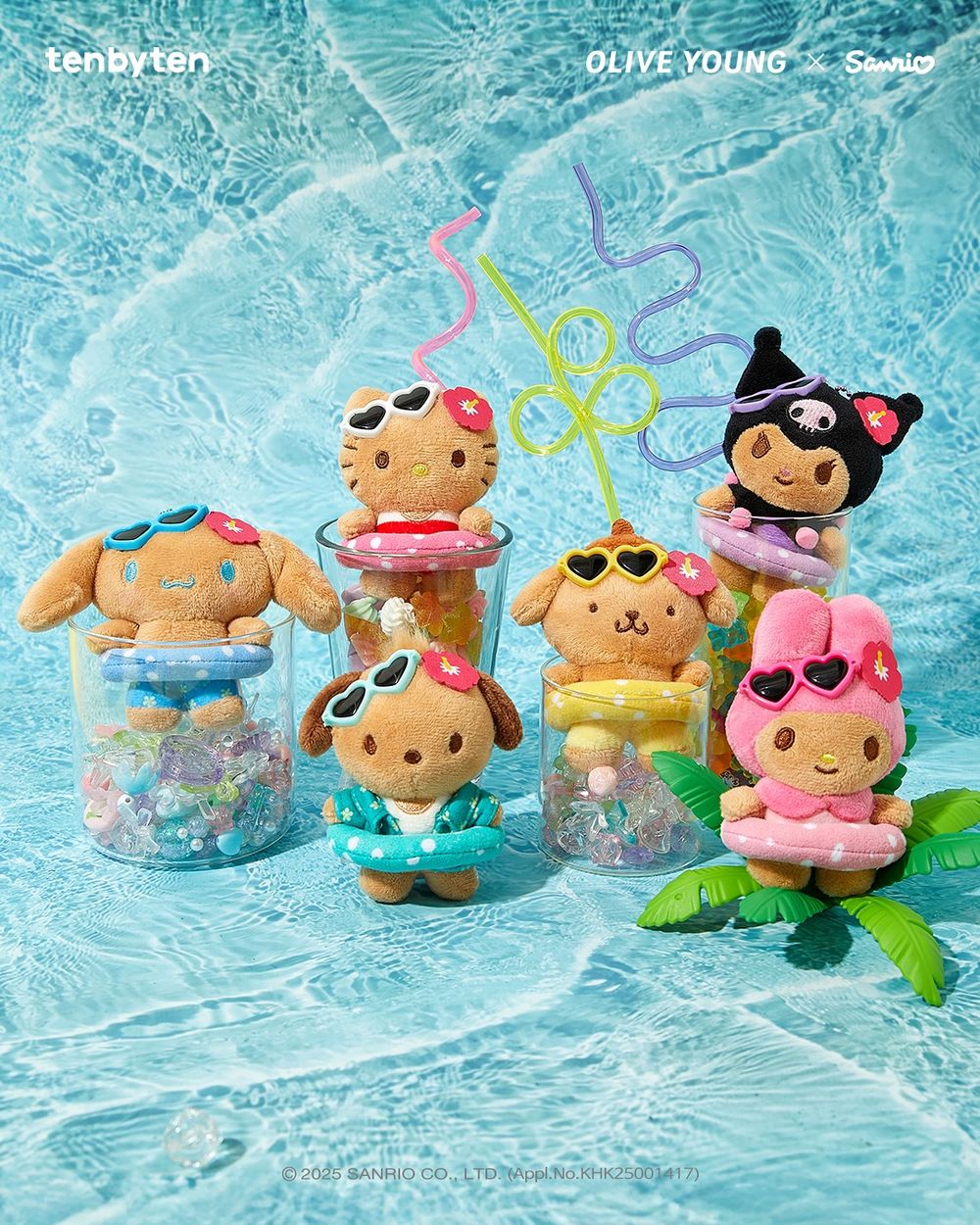 韓國開賣夏季限定「曬黑三麗鷗」周邊！Q翻「做日光浴大耳狗、戴墨鏡布丁狗玩偶」只有這裡買得到！-9