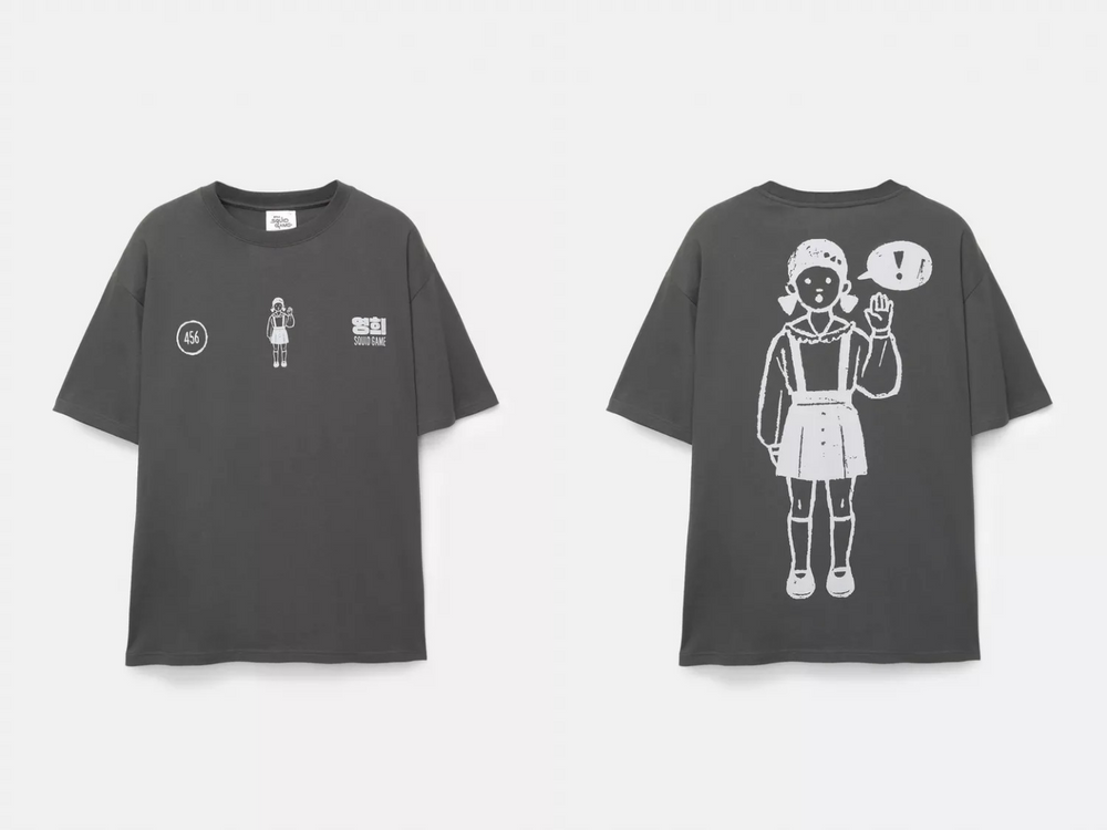 Pull&Bear聯名《魷魚遊戲》系列網友討論爆！「美式復古＋英熙與哲秀」意外超可愛！-7