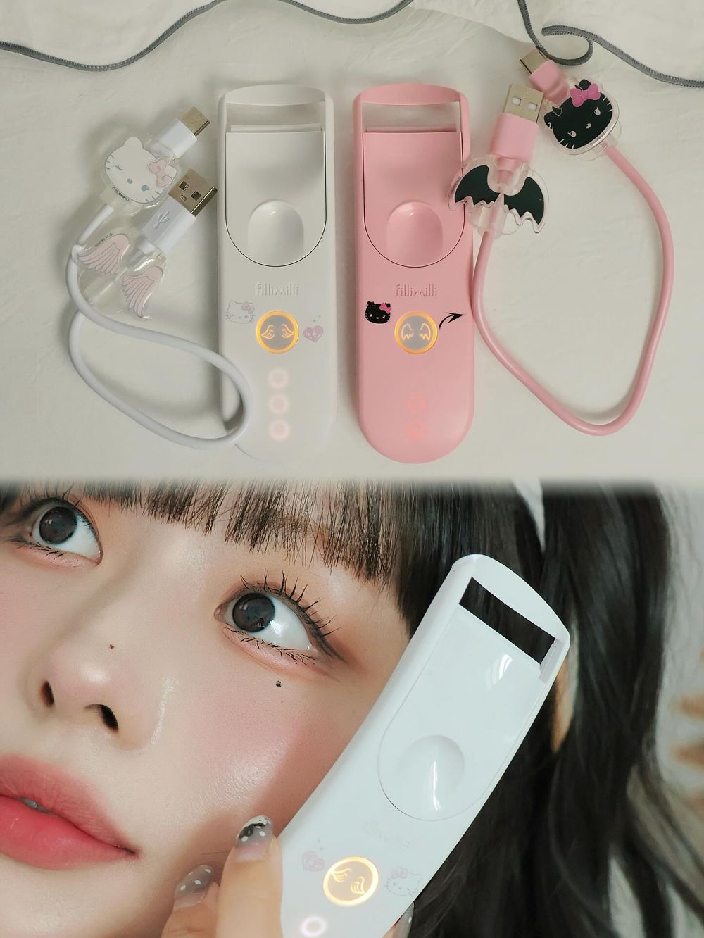 三麗鷗聯名美妝工具第二彈！Fillimilli再聯手凱蒂貓，幻化天使惡魔刷具、氣墊粉撲、睫毛夾...，Kitty控必收！-9