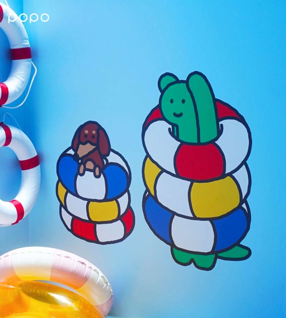 韓妞最愛JOGUMAN快閃店來了！超Q「泳圈造型Brachio玩偶、渡假恐龍行李箱貼紙」必買周邊一次看！-5