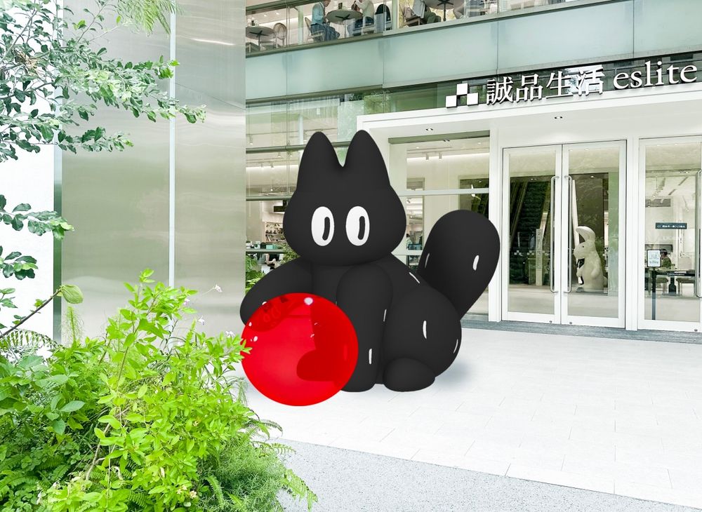 韓國超人氣貓咪「ingki」現蹤誠品生活480！3公尺高黑貓充氣裝置必打卡、滿額再送超Q貓咪胸針！-8