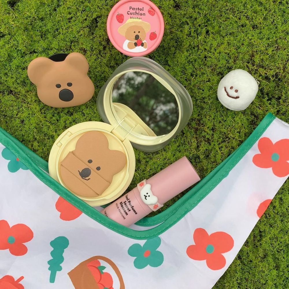 夏季最萌聯名！THE FACE SHOP矮袋鼠聯名美妝，氣墊粉餅、美白精華液、香膏...，限定周邊小物、可愛爆擊上線中！-14
