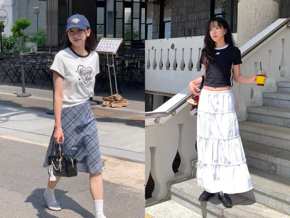 白T退位！今夏最夯「滾邊T恤」穿搭法則！印花款一穿年輕好幾歲、韓妞最愛搭配工裝褲！-4