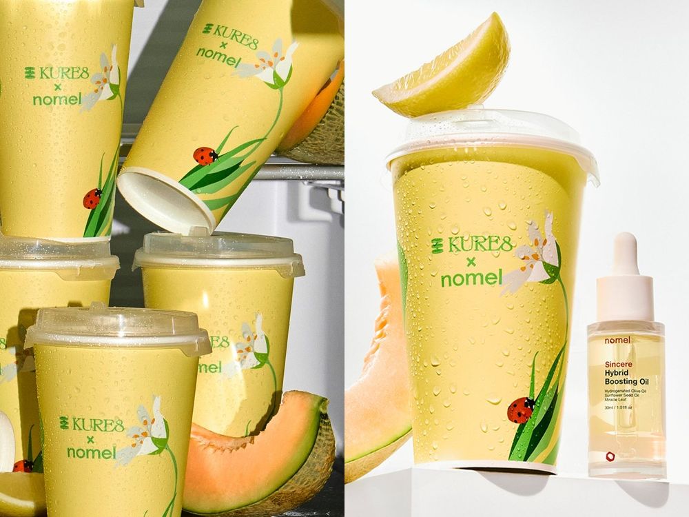 2025夏日最清爽美妝聯名！nomel、康普茶手搖飲打造夏日限定飲品，香甜哈密瓜搭配清爽檸檬，買飲料再送購物金！-5