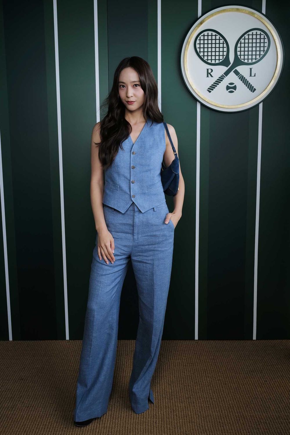 2025溫網場外明星超狂！Krystal、ENHYPEN Jay整身Ralph Lauren亮相，男女神組合真好看！-3