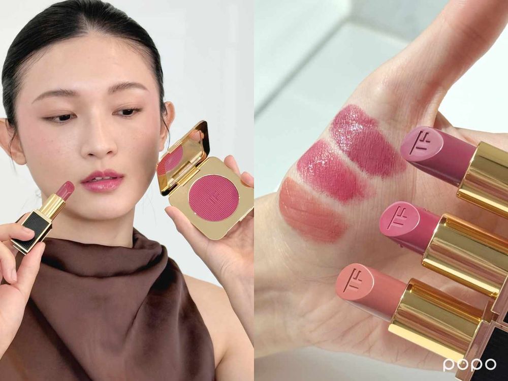 TOM FORD把奢貴黑蘭花變身限量彩妝！設計師唇膏、頰彩霜調入顯白冷莓果色、高級直紋凹槽外殼，打造必收藏情人節禮物！-6