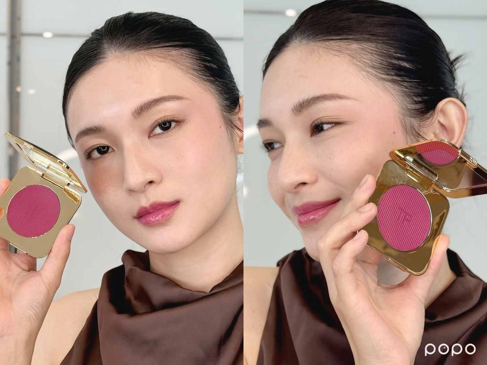 TOM FORD把奢貴黑蘭花變身限量彩妝！設計師唇膏、頰彩霜調入顯白冷莓果色、高級直紋凹槽外殼，打造必收藏情人節禮物！-7
