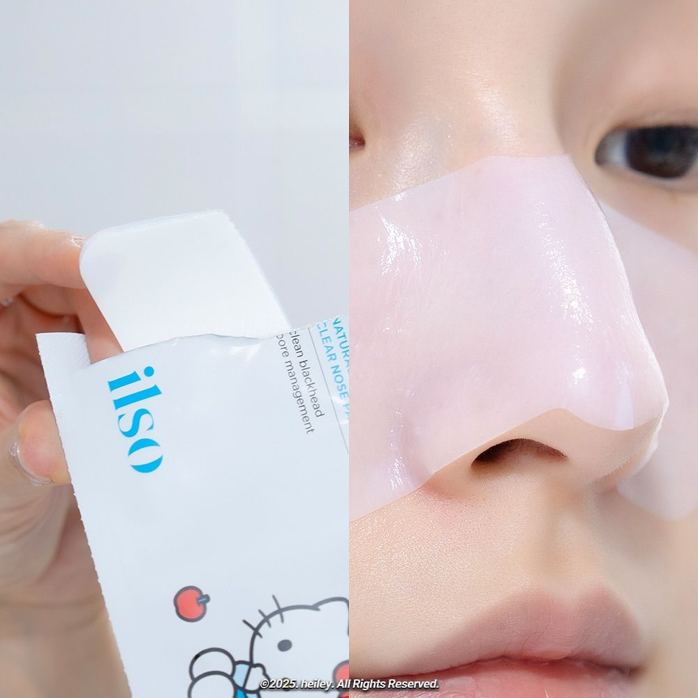 OLIVE YOUNG三麗鷗聯名可愛無極限！ilso粉刺導出液、鼻貼換上Hello Kitty包裝，凱蒂貓黑頭鏟必收藏！-7