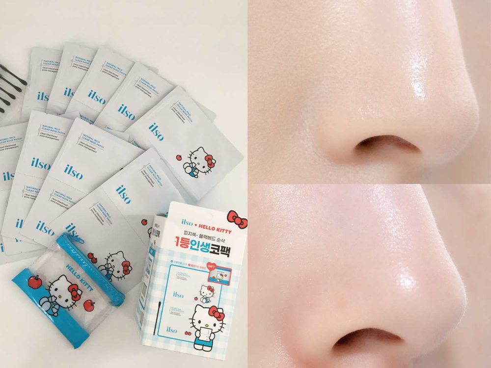 OLIVE YOUNG三麗鷗聯名可愛無極限！ilso粉刺導出液、鼻貼換上Hello Kitty包裝，凱蒂貓黑頭鏟必收藏！-16