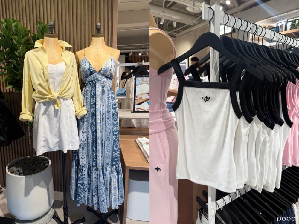 Abercrombie & Fitch重返台北東區！麋鹿T恤、鬆弛感洋裝「輕度假風」雙層樓超好逛！-10