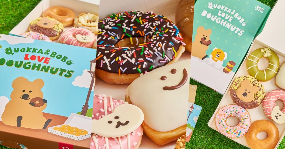 Krispy Kreme矮袋鼠甜甜圈可愛瘋！DINOTAENG聯名即將開賣！周邊吊飾、貼紙得一起帶走！-13