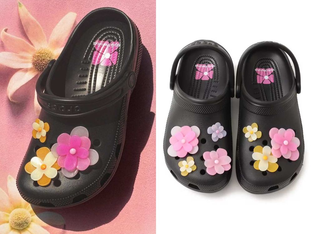 少女心蠢蠢欲動！Crocs聯手韓牌Mardi推出「花卉洞洞鞋」兩款配色都好看、絕對要買！-5
