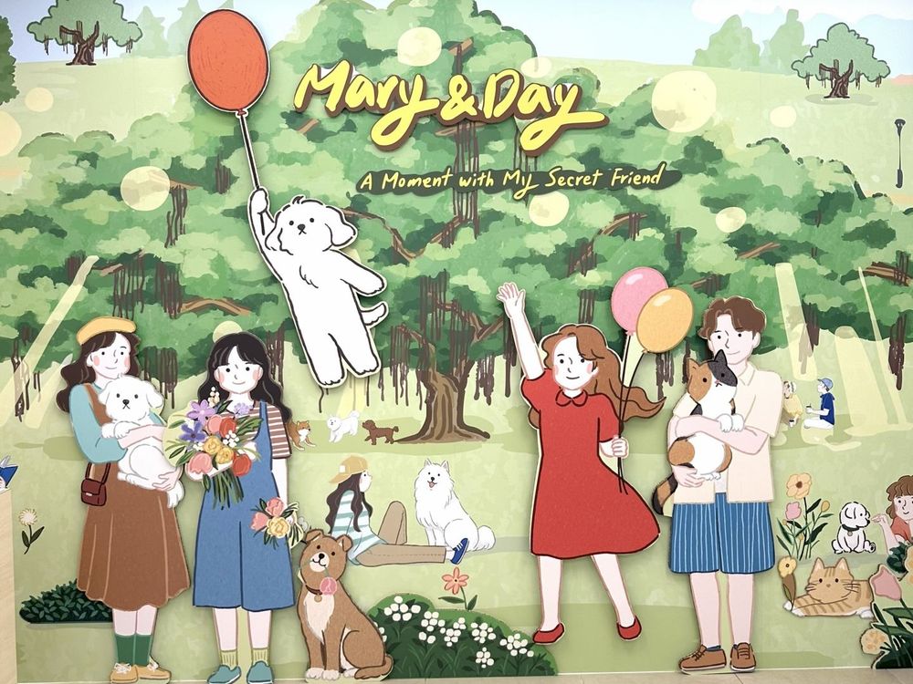 韓國療癒系畫家drawingmary首度來台展出！夢幻花園+呆萌狗狗插畫太好拍、打卡再送Q翻小貼紙！-1