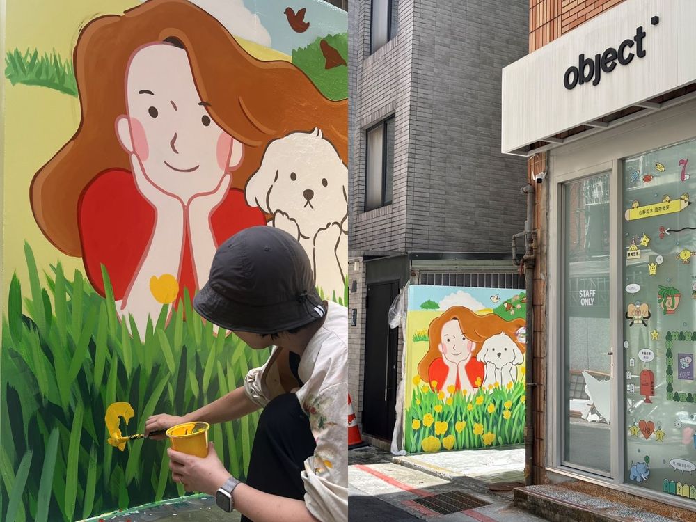 韓國療癒系畫家drawingmary首度來台展出！夢幻花園+呆萌狗狗插畫太好拍、打卡再送Q翻小貼紙！-3