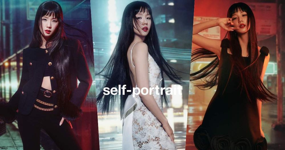 AI女神降臨！Jisoo最新Self-Portrait形象「短瀏海+黑長直髮」冷艷風！每張照都是桌布等級！-1