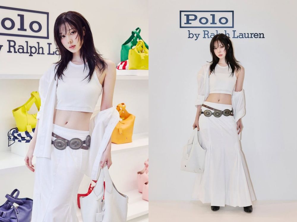 冬神降臨！Winter現身Ralph Lauren活動！蠻腰細到不可思議、爆火「菜籃子包」好搭新色來了！-2