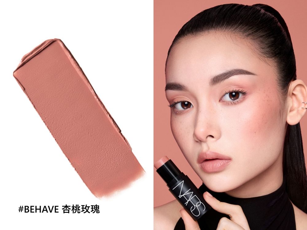 NARS全新「高調炫色眼頰棒」登場！最美香檳蜜桃色，一筆完成眼頰唇極簡妝容，搭配「炫色腮紅」打造最美氛圍感妝容！-5