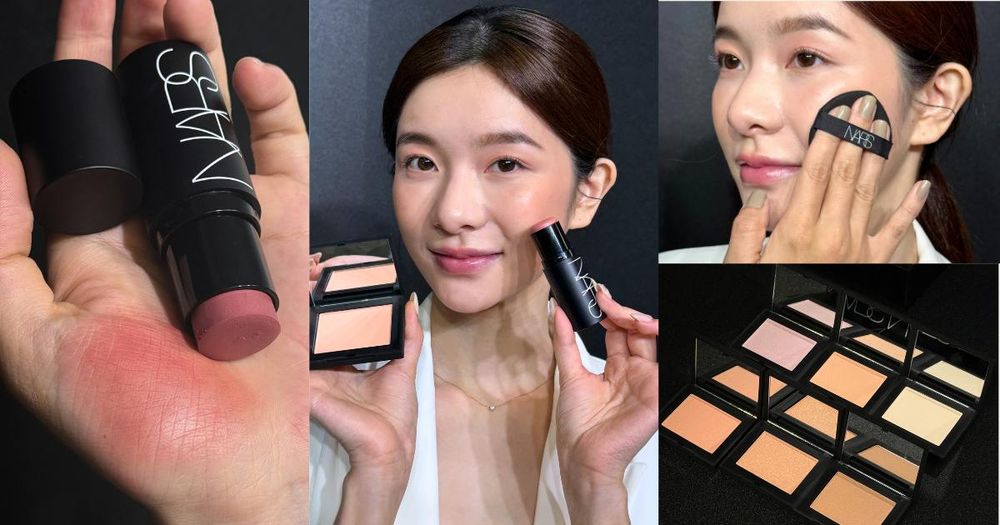 NARS全新「高調炫色眼頰棒」登場！最美香檳蜜桃色，一筆完成眼頰唇極簡妝容，搭配「炫色腮紅」打造最美氛圍感妝容！-1