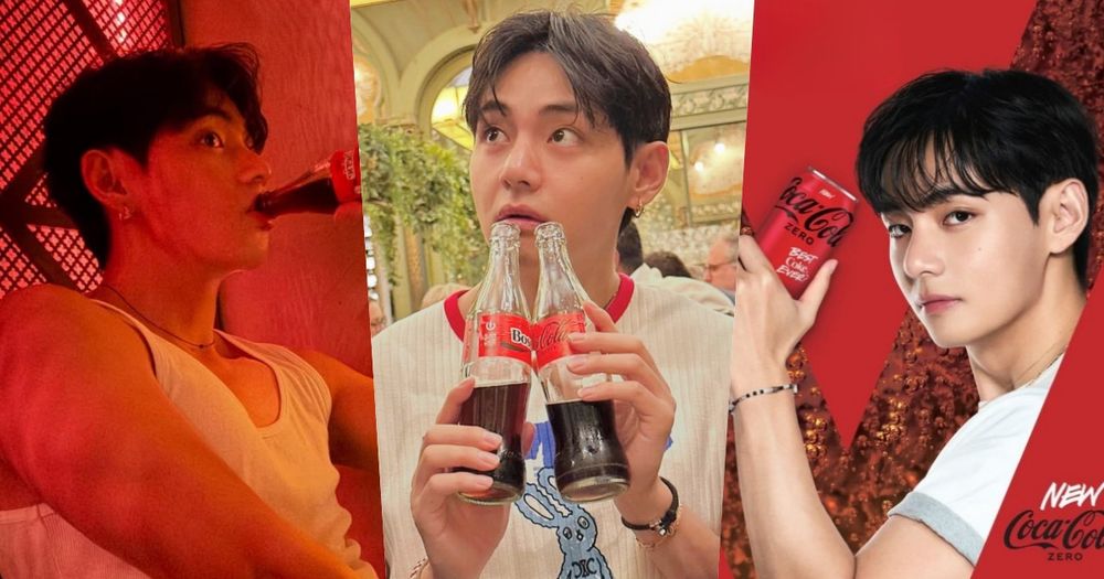 BTS V金泰亨成可口可樂品牌大使！IG偷曬瓶裝可樂合照帥翻、私下最愛「這款」可樂找到了！-5