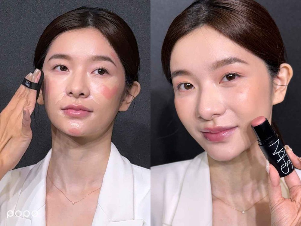 2025下半年腮紅新品全面來襲！一筆上妝NARS眼頰棒、MUF玩色蠟筆、黛珂琉光頰彩...，附錄小臉捏骨全攻略！-15