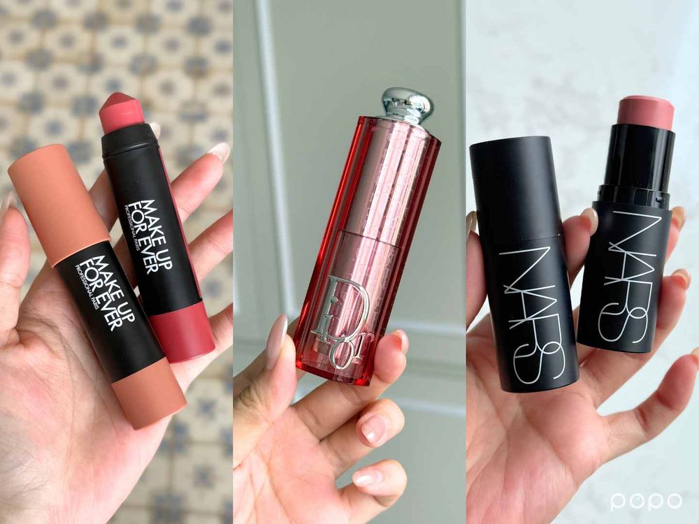 POPO筆記老實說！2025專櫃「腮紅棒」新品實測，DIOR、NARS、MUF，底妝融合度、暈染力一看就知道！-8