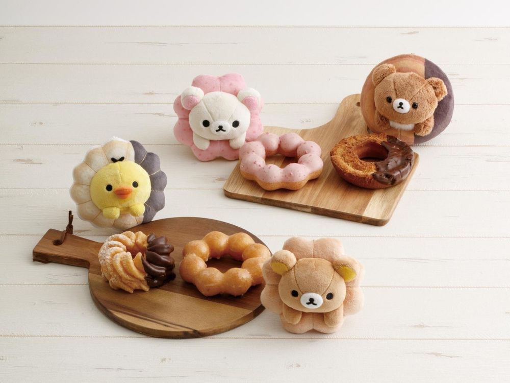 Mister Donut跟拉拉熊聯名了！「巧克力法蘭奇拉拉熊抱枕、草莓波堤小白熊絨毛吊飾」這天可愛開賣！-5