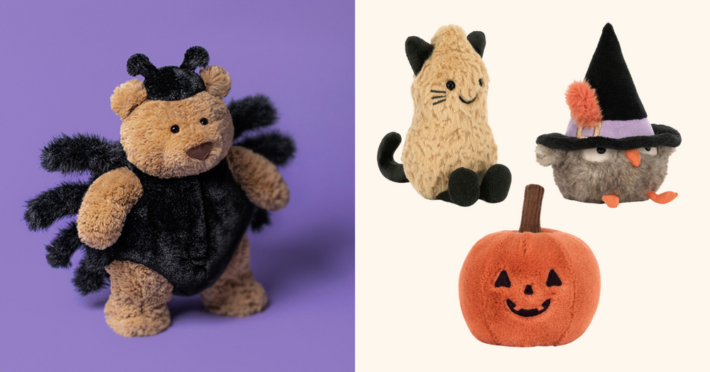 2025萬聖節限定Jellycat來了！Q翻天「蜘蛛巴賽羅熊、壞笑南瓜玩偶、花生小貓咪」這天開賣！-1