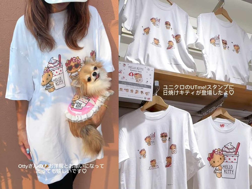 錯過會哭！日本UNIQLO推出訂製「曬黑版Hello Kitty上衣」連托特包也超可愛！-4