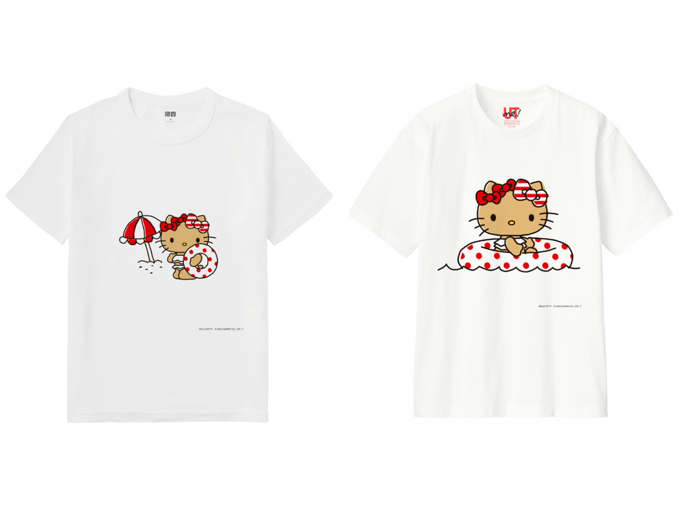 錯過會哭！日本UNIQLO推出訂製「曬黑版Hello Kitty上衣」連托特包也超可愛！-6