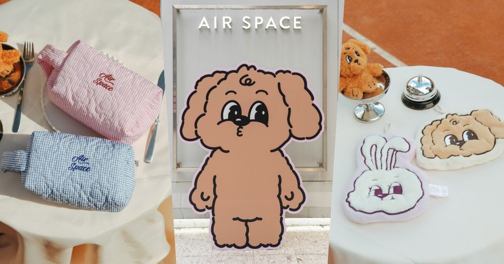 AIR SPACE首度推出IP！《Lyra & Toby Friends》兔兔和小狗「化妝包、吊飾」周邊超療癒！-13
