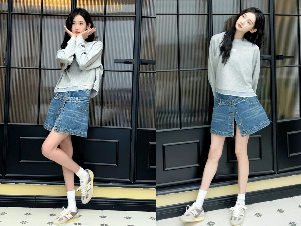 女明星都在穿這雙NB！IU、張員瑛同款「NB471」怎麼搭？這樣穿出Miu式高級千金感！-7