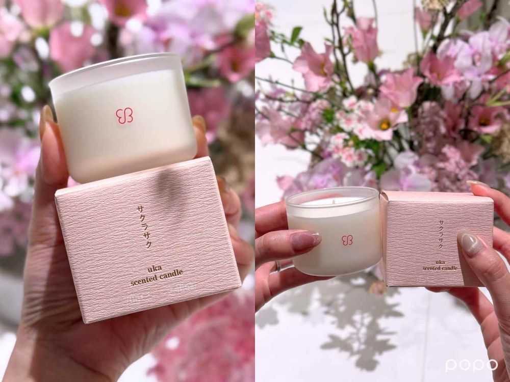 uka早春櫻花香氛期間限定發售！新品「香氛蠟燭＋迷你線香」香氣更溫柔淡雅，櫻花指緣油升級注入依蘭精油、浪漫氣息全開！-14