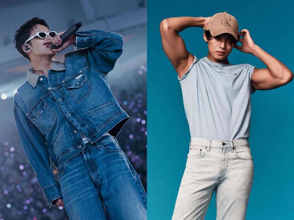 臂肌狂炸！SVT珉奎穿Calvin Klein真的有毒！牛仔套裝+雕刻身材Man感爆棚！-3